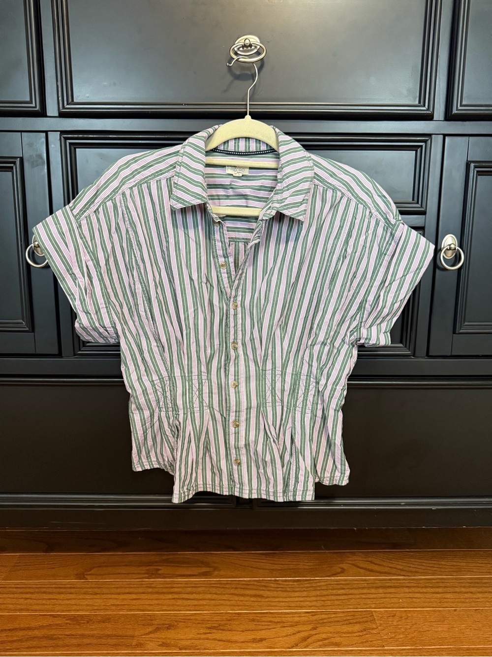 Pilcro Fitted Button Down Blouse